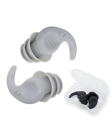 2 Pair Ear Plugs for Sleeping Noise Reduction Silicone Ear Plugs Waterproof Super Soft Reusable for Concert Work Noise Reduction Travel Airplanes and Snoring