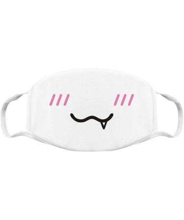 QZQ HOME Unisex Cute Anime Mouth Mask - White Kawaii Anti Dust Face Cover - Buy Online on GoSupps.com