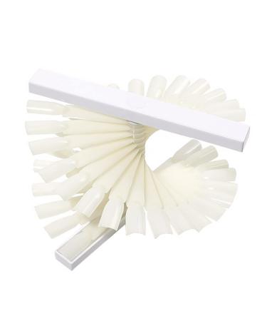 minkissy minkissy 1 Set Spiral Nail Display Manicure Supplies Nail Color Plates False Nail Display Stand White Nail Polish Tray