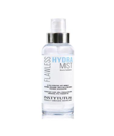 Instytutum Flawless Hydra Mist Toner with Hyaluronic Acid Aloe Vera Provitamin B5 & Allantoin Ultra-Hydrating Facial Spray for Intense Moisture & Dewy Glow 3.4 oz / 100 ml