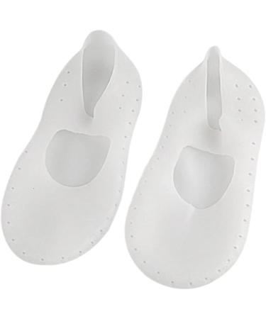 Yardenfun 1 Pair Ped Socks Invisible Socks Silicone Socks High Heel Socks Silicone Gel Foot Moisturizing Socks High Heel Protectors Short Shocks Men and Women Forefoot Pad Breathable White White L - Buy Online on GoSupps.com