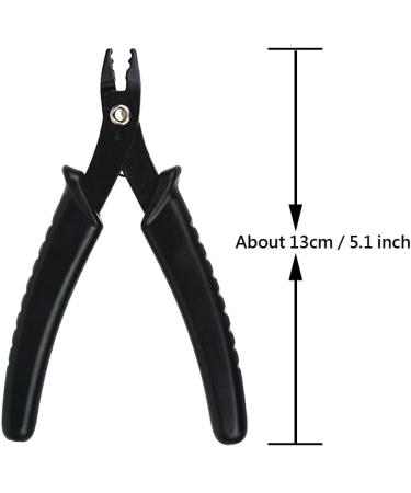 Hair Extensions Kit : 2 Holes Hair Pliers Pulling Needle and Loop Threader - Buy Online on GoSupps.com