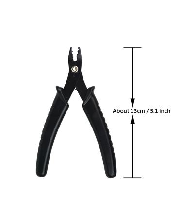 Premium Hair Extension Set - Microring Pliers Nano-Rings 500 Brown Pieces for Effortless Hair Styling - Buy Online on GoSupps.com