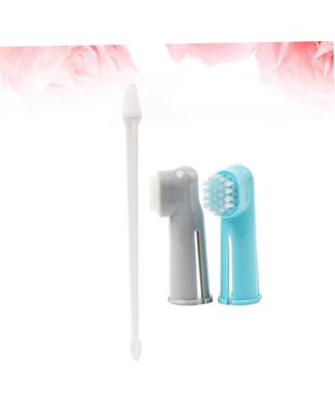 Housoutil 4 Set Dog Teeth Cleaning Dog Tooth Cleaner Pet Oral Brush Toothbrush for Pet Finger Brush Toothpaste 1 count (Pack of 1) As Shown - Buy Online on GoSupps.com