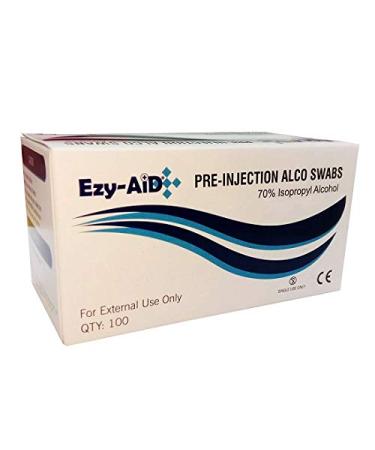 Ezy-Aid 70% Isopropyl Alcohol Pre-Injection Swabs (100pk)