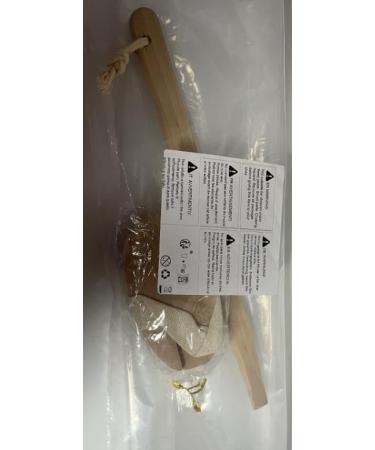 MCUILEE Wooden Bath Brush Set - Soft Bristle Body Massager with Long Handle for Shower & Back (2 Pack) - Ideal for Smooth Skin & Relaxation - Buy Online on GoSupps.com