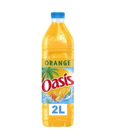 OASIS Fruit Orange 2L boisson fruit e rafra chissante pour un plaisir naturel et vitamin au quotidien- Lot De 2