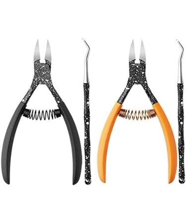 RIYAN Toenail Ingrown Nail Set Cuticle Nipper Clipper Edge Cutter Manicure Scissor Tool Pedicure Orange - Buy Online on GoSupps.com