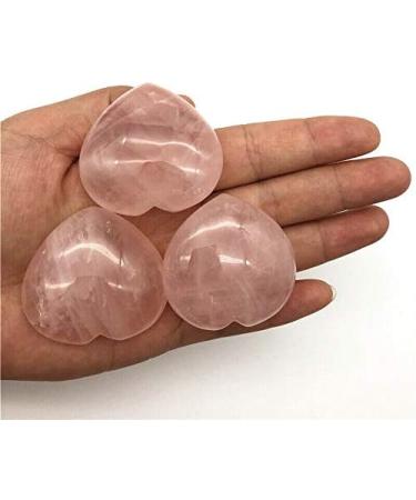 Natural Crystal Rough 1PC Natural Pink Rose Quartz Heart Shaped Crystal Polished Stones Decor Gift Natural Stones and Minerals - Buy Online on GoSupps.com