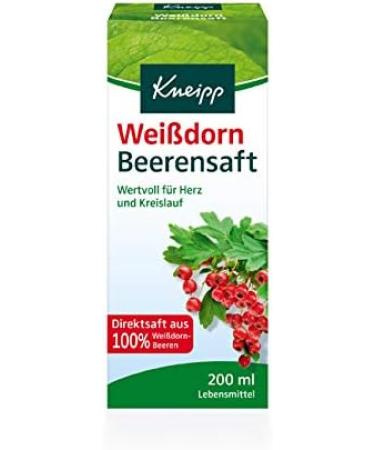 Kneipp Hawthorn Berry Juice - 200 ml (Pack of 4) | Premium Natural Health Drink for Heart Support - International Shipping Available - Buy Online on GoSupps.com