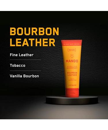 Mando Whole Body Deodorant For Men - Invisible Cream - 72 Hour Odor Control - Aluminum Free Baking Soda Free Skin Safe - 3 Ounce Tube (Pack of 2) - Bourbon Leather Bourbon Leather 3 Ounce (Pack of 2) - Buy Online on GoSupps.com