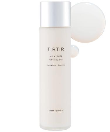 TIRTIR Milk Skin 5.07 fl.oz (150ml) Refreshing Glowing Facial Toner for a Smooth Porcelain Skin Care  Witch-Hazel  Rice Extract Face Moisturizer  Facial Toner for All Skin Types