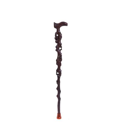 Wooden Walking Sticks Walking Stick Older People Walking Sticks Wood Walking Sticks Elderly Products Hollow Wood Carved 90 Cm (35.43 Inches) Easy To Shorten Mobility Aid for Elderly Seniors & Handica B One
