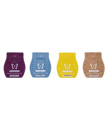 Scentsy Bar 4-Pack (Black Raspberry Vanilla, Baked Apple Pie, Luna, Coconut Lemongrass)