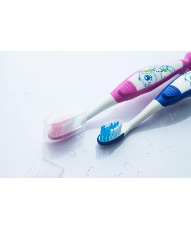 THIENEL 20355 Toothbrushes with suction cup motif Otto pink (pack of 12)