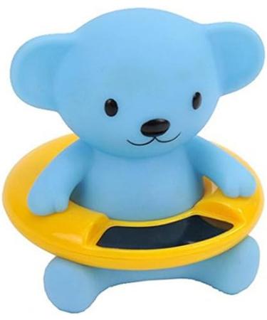 OFKPO Water Thermometer - Cute Blue Bear Baby Bath Thermometer & Floating Toy for Safe Baby Baths - Buy Online on GoSupps.com