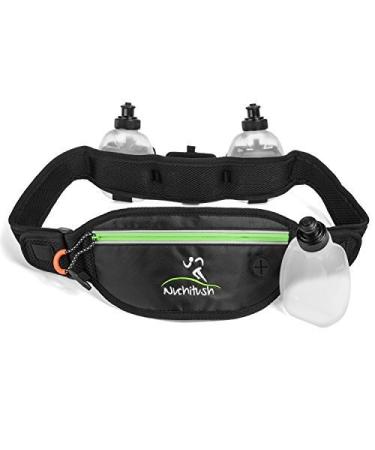 Hydration Running Belt for Top Athletes, Can Fit iPhone 7, iPhone 6S, Galaxy Note 7. Bonus: 3x 6oz Water Bottles. w/35 up to 44 inches Adjustable Waist