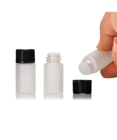 50 Pcs 3ml Mini Frosted Glass Bottles for Essential Oils - Perfect Travel Sample Containers - Buy Online on GoSupps.com