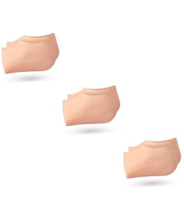 FOMIYES 3 Pairs Inner Height Increasing Insole Practical Heel Pads Supple Heel Pads Height Increase Silicone Heel Protectors Heel Sleeves Sebs Men and Women Heel Socks Heighten