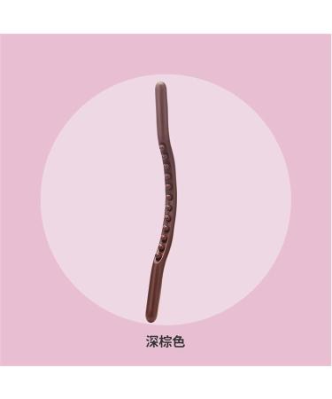 12 Pearl Plastic Massage Tool - Gua Sha Back & Leg Relaxation Device - Acupuncture Scraps for Body Relief (Brown) - Buy Online on GoSupps.com