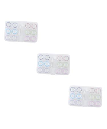 Solustrie 3 sentences contact lens container storage structure container holder glass beads case lentil holder storage container for objective glasses storage box showcase travel plastic