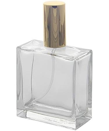 Kosmetex 100ml Square Glass Bottle with Gold Atomizer Luxury Perfume Container for International Shipping - Buy Online on GoSupps.com