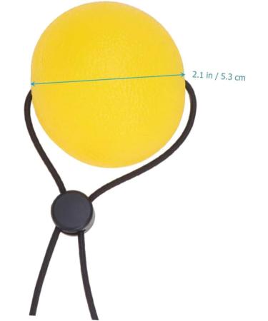 Buy Combined Squeezeball Hand Exercise Ball - Stress Relief Toy for Strength Training - 5.3cm Yellow - Buy Online on GoSupps.com