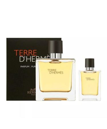 Hermes Terre D'hermes 2-Piece Set for Men (2.5 Oz Pure Perfume Spray + 0.42 Oz Pure Perfume Spray) 1.46 Fl Oz (Pack of 2) TERRE D'HERMES - Buy Online on GoSupps.com