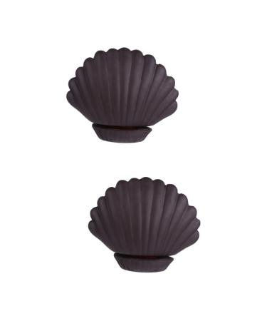 Healvian 2 STK Moxibusion pot Moxa Warming Moxa-Stick Moxa Medic Medicine Tool Massage Tools Moxa cup shell shape Moxibustion cup of moxibus matt suction lila sound