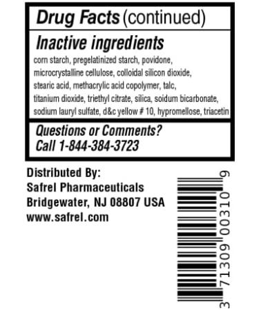 Safrel Aspirin 81 mg 1000 Enteric Coated Tablets - Low Dose Pain Relief | Generic Bayer 1000 Count Value Pack | NSAID for Minor Aches - Buy Online on GoSupps.com