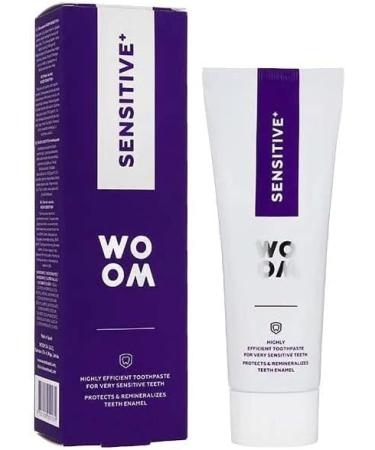 WOOM Sensitive+ Toothpaste 75 ml - Effective desensitizing formula helps significantly reduce tooth sensitivity - Buy Online on GoSupps.com