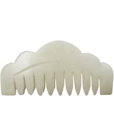 Mtse Natural Guasha Stone Head Therapy Massage Hair Comb Scalp Massager Tool - SPA Treatment - Buy Online on GoSupps.com