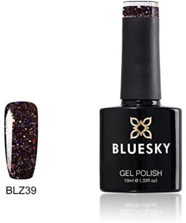 Bluesky PURPLE GLITTER BLZ39 Purple Multi Glitter Sparkle Nail Gel Polish UV LED Soak Off 10ml - Buy Online on GoSupps.com