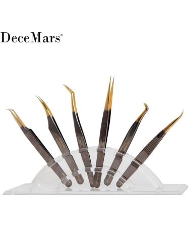 DeceMars MJP-01-US Eyelash Extensions Tweezers for Lash Artists | Precision Tools for Perfect Lashes - Buy Online on GoSupps.com