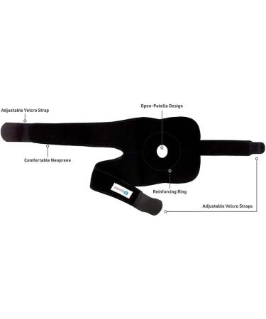 BodyMed Knee Support Brace - Stabilizing Compression for Patellar Tendon & Joint Alignment | Post-Surgery Recovery & Injury Rehab | International Shipping Available - Buy Online on GoSupps.com