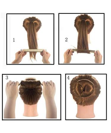 Original Dutt Maker Help - 3-Piece Hairstyling Set for Short & Long Hair | Hair Knot Sock in Blonde Brown & Light Brown - Buy Online on GoSupps.com