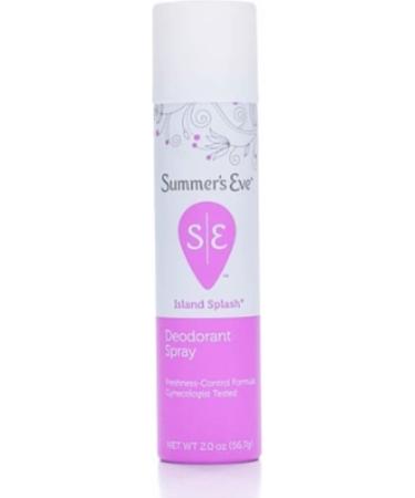 Summer's Eve Feminine Deodorant Spray Island Splash 2 oz (Pack of 5)