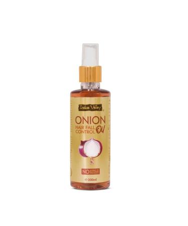 Indus Valley 100% Organic Onion Oil for Hair Fall Control - 200 ml | International Shipping Available - Buy Online on GoSupps.com