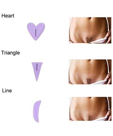 Ladies Bikini Trimmer Pubic Hair Shaver for Women Bikini Trimmer Shaver and Bikini Shaving Stencil Private Intimate Tools (Heart) - Buy Online on GoSupps.com