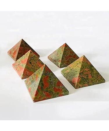 1pc 50mm Natural Quartz Stone Carving Jasper Crystal Pyramid Chakra Reiki Balancing - Buy Online on GoSupps.com