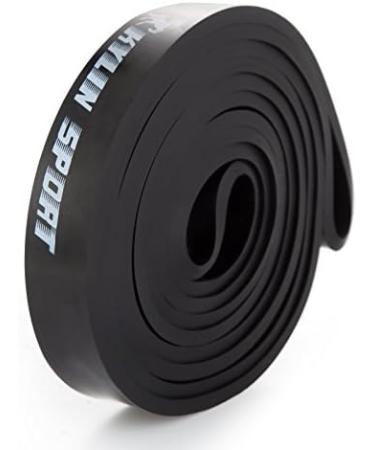 Kylin Sport Resistance Band - Ideal for Training Yoga & Pilates | Pull-Up Support Elastic Band for CrossFit Gymnastics & Power Trimmers | Noir 25-65lb - Buy Online on GoSupps.com