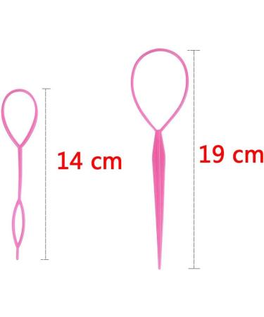 8PCS Hair Braiding Tool Ponytail Holders Topsy Tail Kit - French Braid Loop Tool - 4 Colors - Buy Online on GoSupps.com