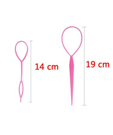 HAALII 8pcs French Braid Tool Loop Set - Hair Tail Styling Accessories for Ponytail and Braids in 4 Colors - Buy Online on GoSupps.com