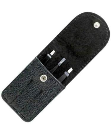 Professional Sloping Stainless Steel Fairy Tweezers | Precision Tweezers for Face Hair & Ingrown Hair | Matt Black | Ideal for Men & Women - Buy Online on GoSupps.com