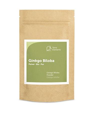 Terra Elements Ginkgo biloba organic powder 100g I 100% pure I vegan I raw quality