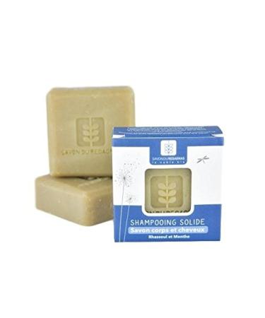 Organic solid soap-shampoo with rhassoul Natural shampoo. Produced in France. Soap 100 gr