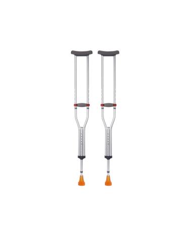 Underarm Crutch with Double Cane for Fracture and Non-Slip Walking Stick Lightweight Walker for The Disabled and Elderly Auxiliary Crutch (Color : B) Yearn for Comfortable Anniversary powerfully