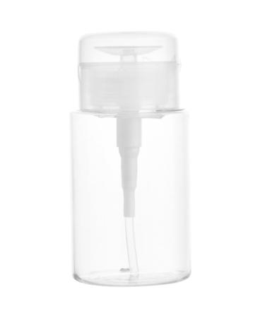 Beaupretty Makeup Remover Water Bottle Toiletry Empty Lockable Bottle Container with Lid Skincare Containers Lotion Bottle Empty Foundation Bottle Acrylic Compact Travel Lotion Pump Bottle 12.5X5.8CM Transparent