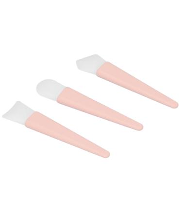 Silicone Brush Applicator Set Different Brush Types Silicone Brush Set Soft Repeated Hands Free for Travel (Champagne)
