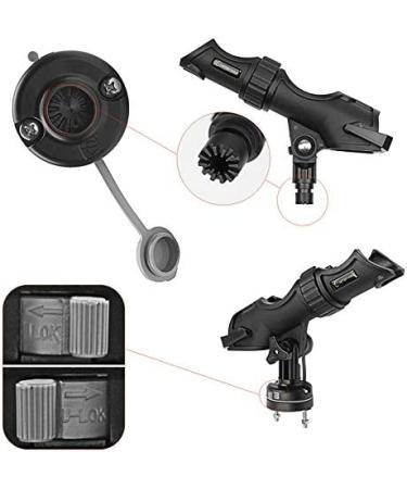 HITORHIKE Universal 360-Degree Adjustable Fishing Rod Holder Kit for Kayak & Boat - Includes Powerlock Rod Holder & Basic Mount - Buy Online on GoSupps.com